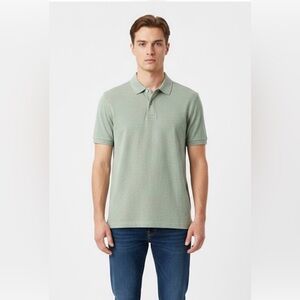 Christian Lacroix Sage Green Polo Shirt - size S